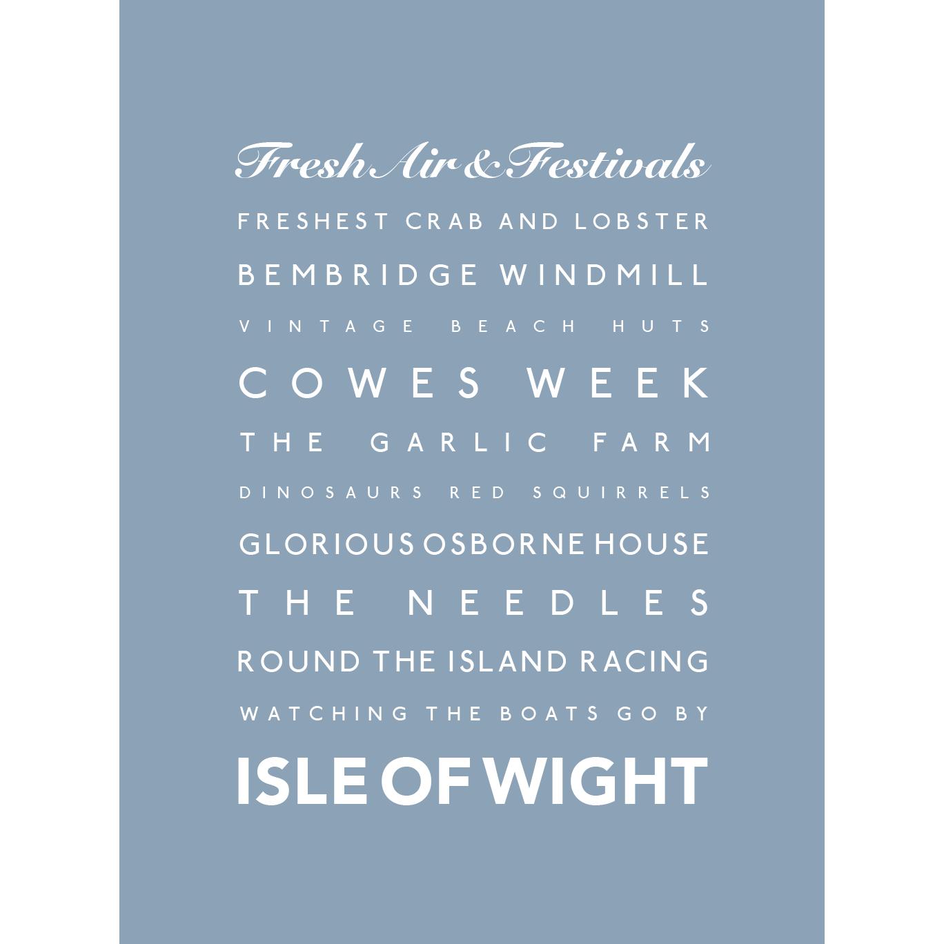 Isle of Wight Typographic Print-SeaKisses