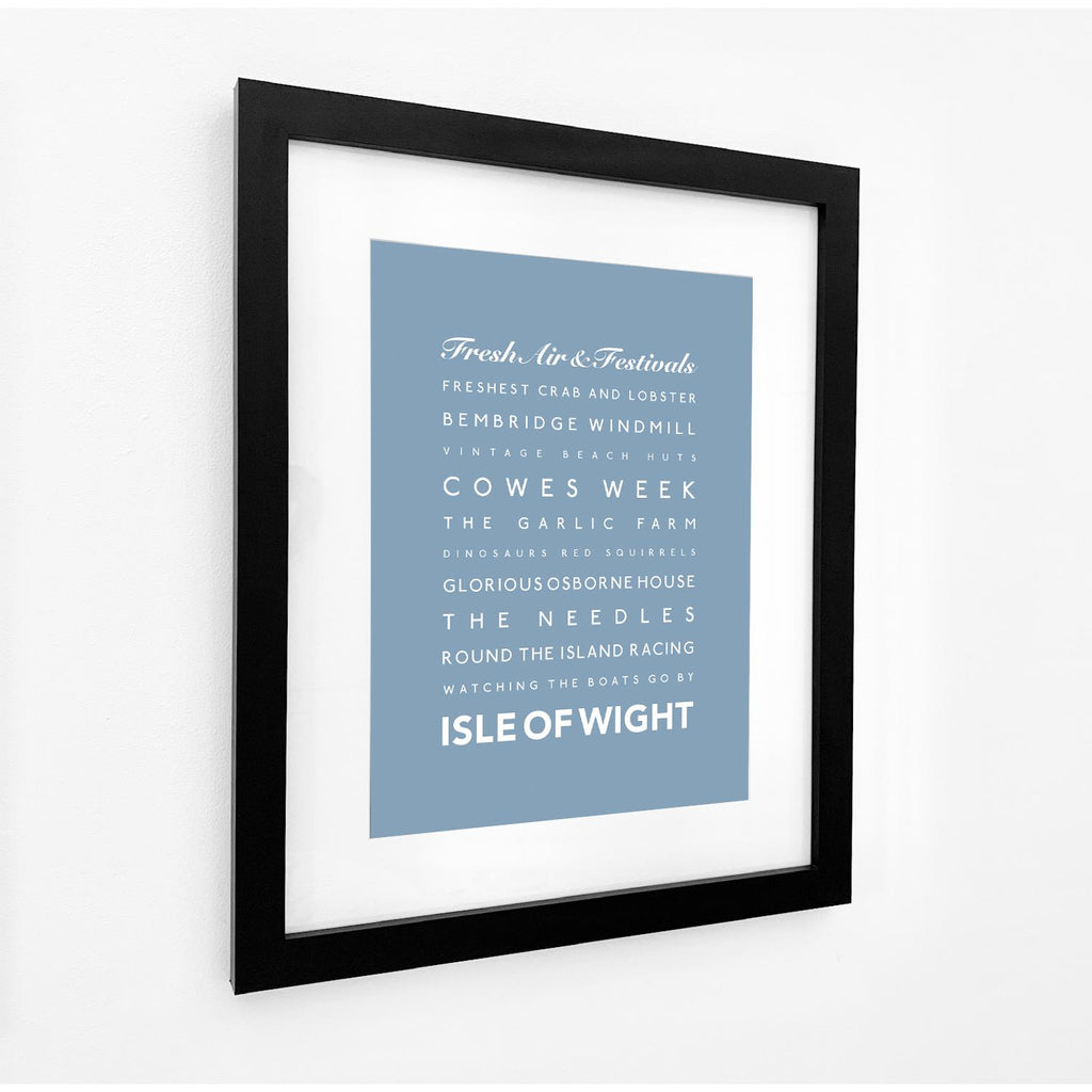 Isle of Wight Typographic Print-SeaKisses
