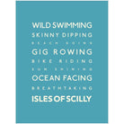 Isles of Scilly Typographic Print-SeaKisses