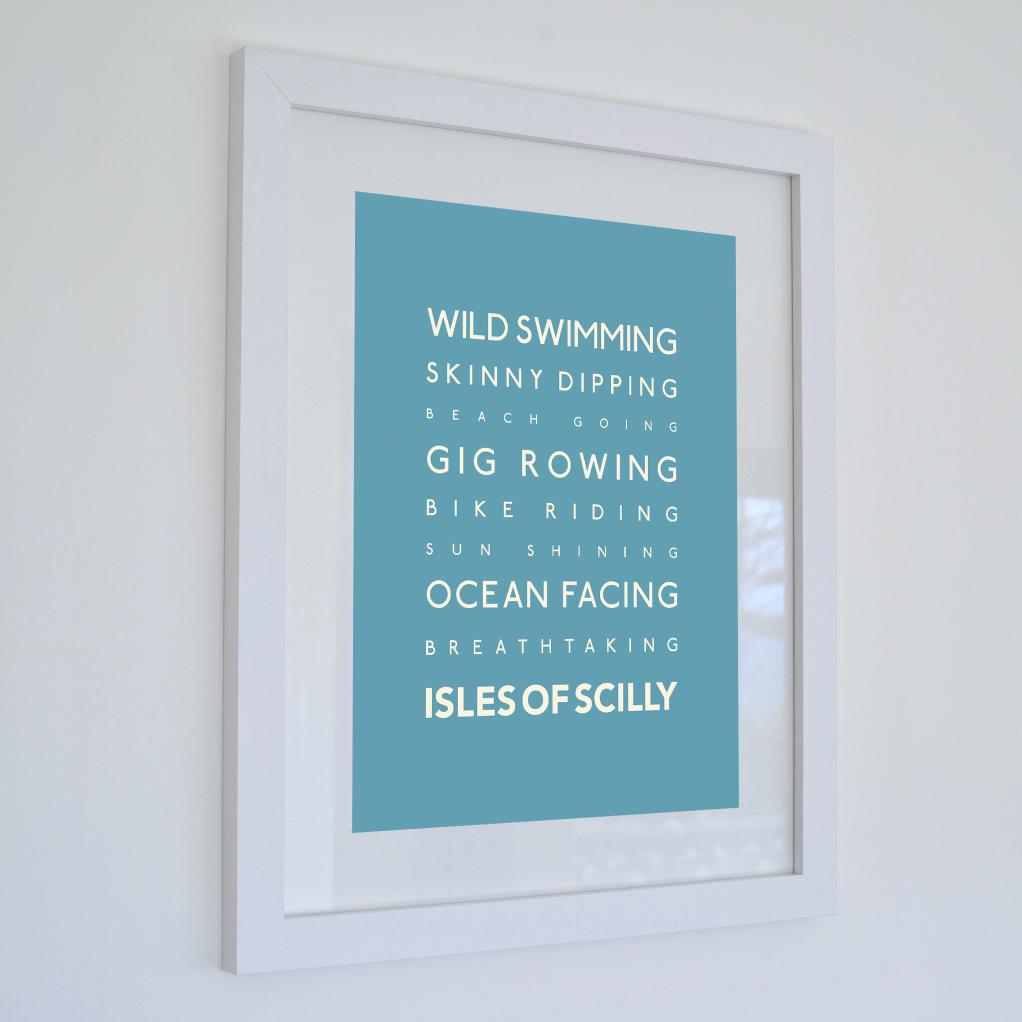 Isles of Scilly Typographic Print-SeaKisses