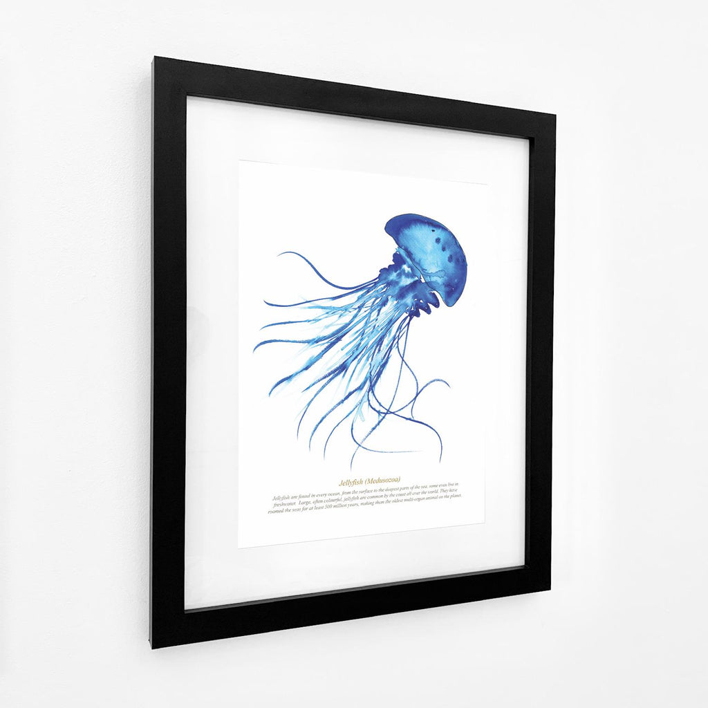 Jellyfish Watercolour Print-SeaKisses