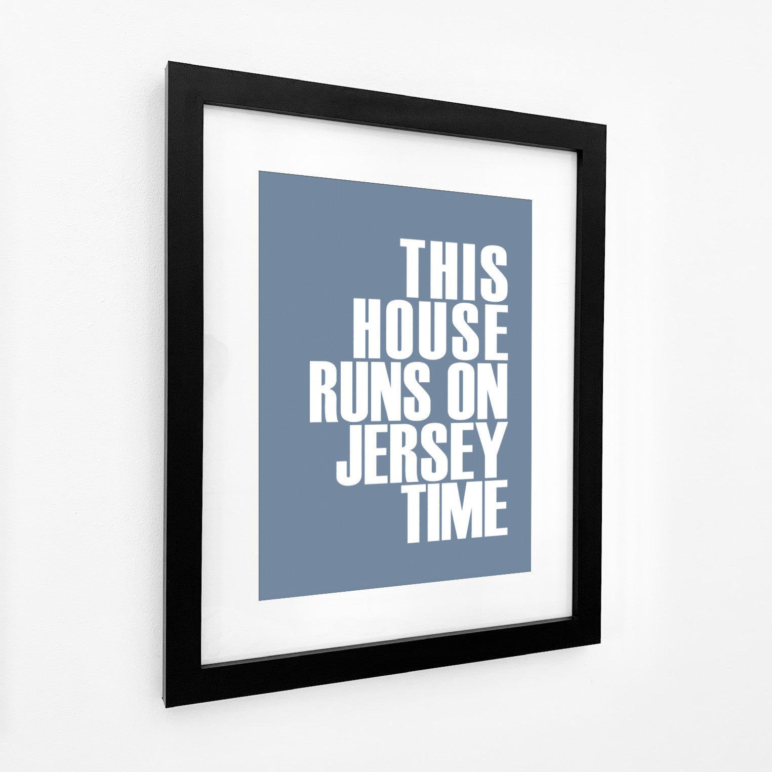 Jersey Time Typographic Print-SeaKisses