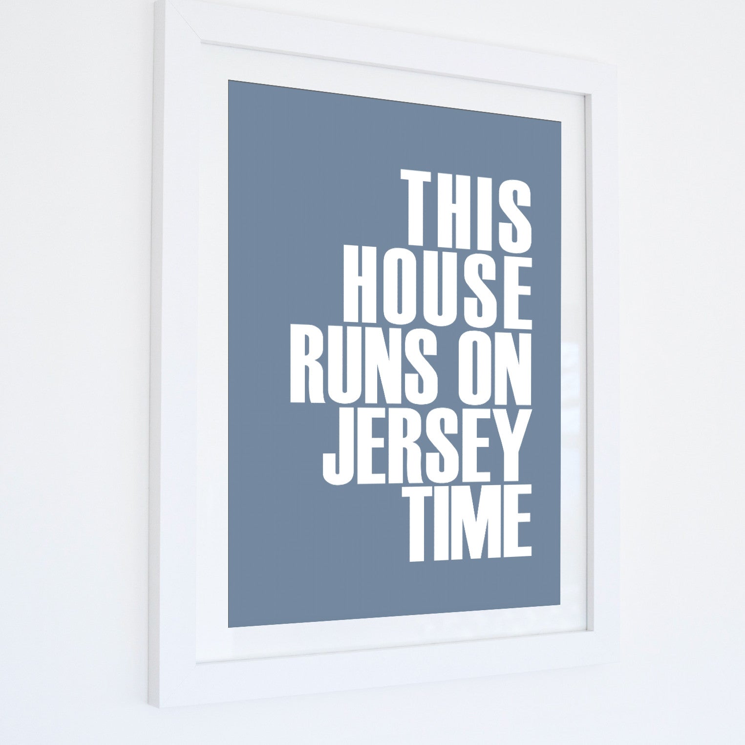 Jersey Time Typographic Print-SeaKisses