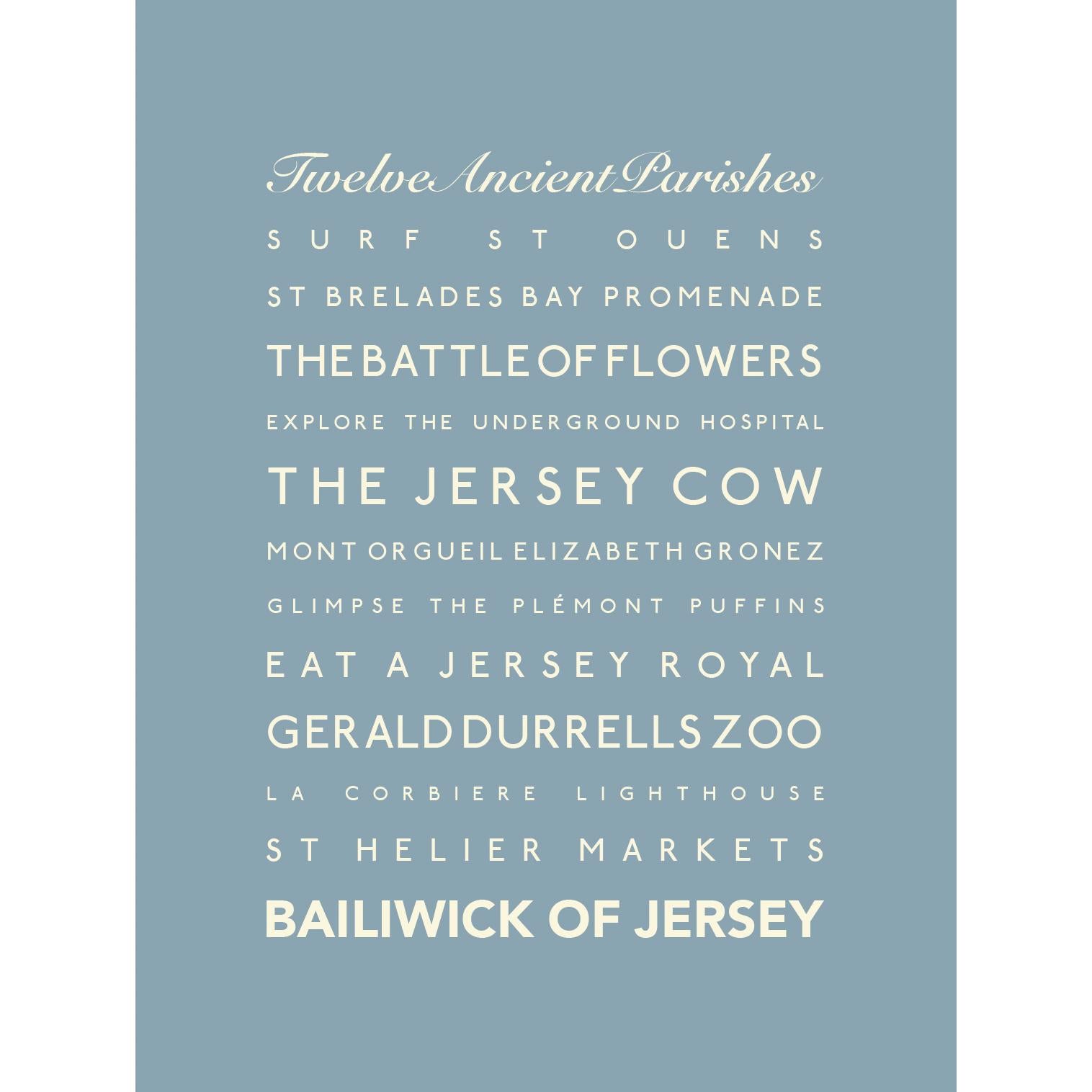 Jersey Typographic Print-SeaKisses