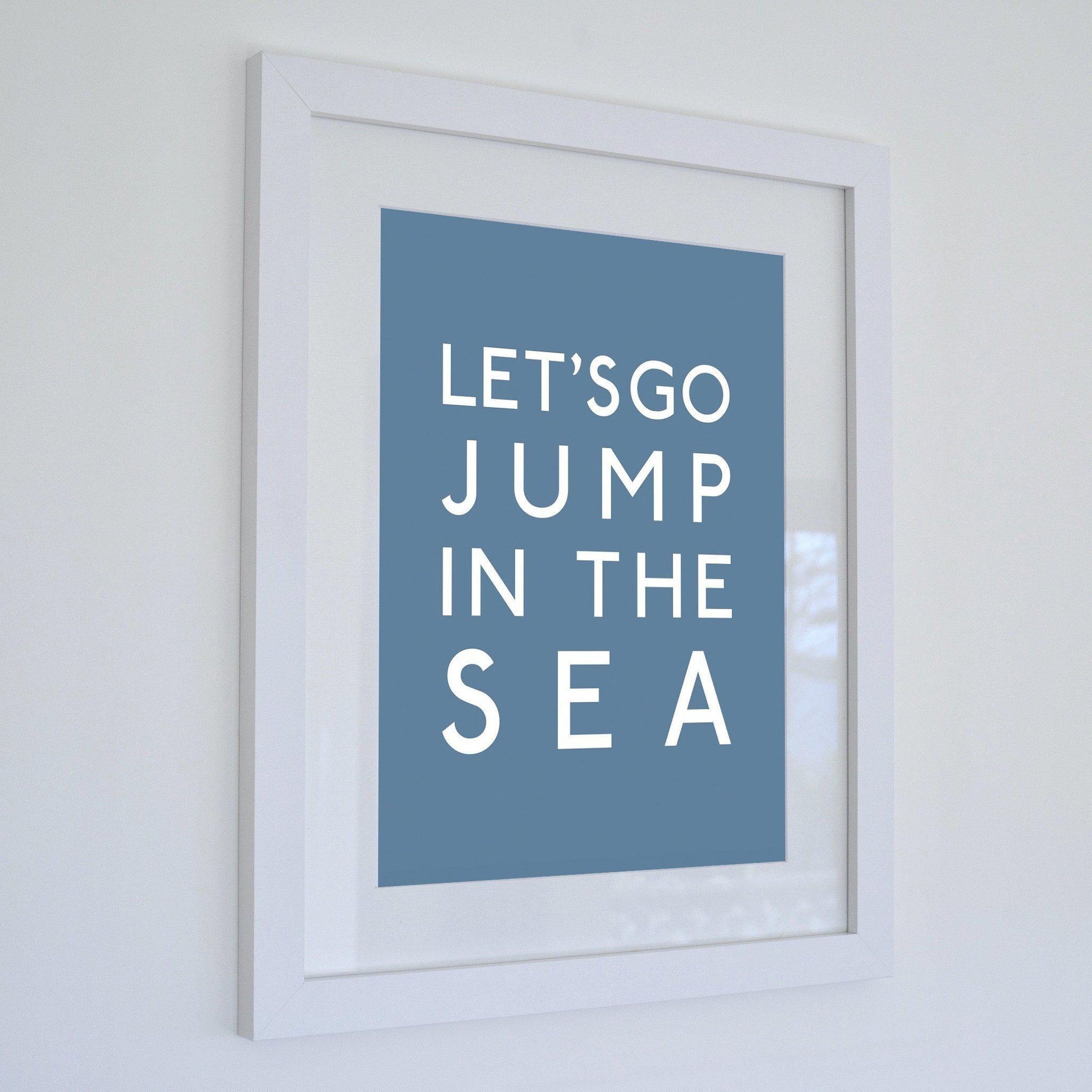 Jump in the Sea Typographic Print-SeaKisses