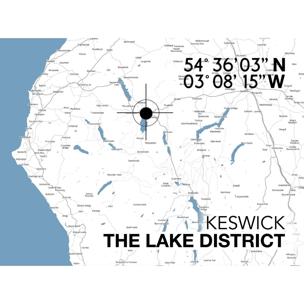 Keswick Landmark Map-SeaKisses
