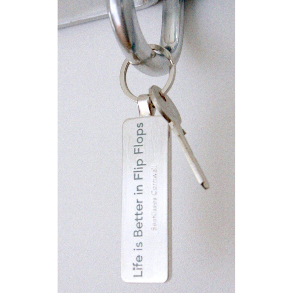 Key Ring - Life is Better in Flip Flops - Slight Seconds-SeaKisses