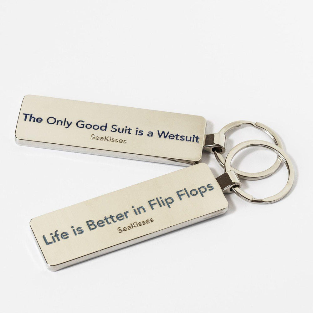 Key Ring - Life is Better in Flip Flops - Slight Seconds-SeaKisses