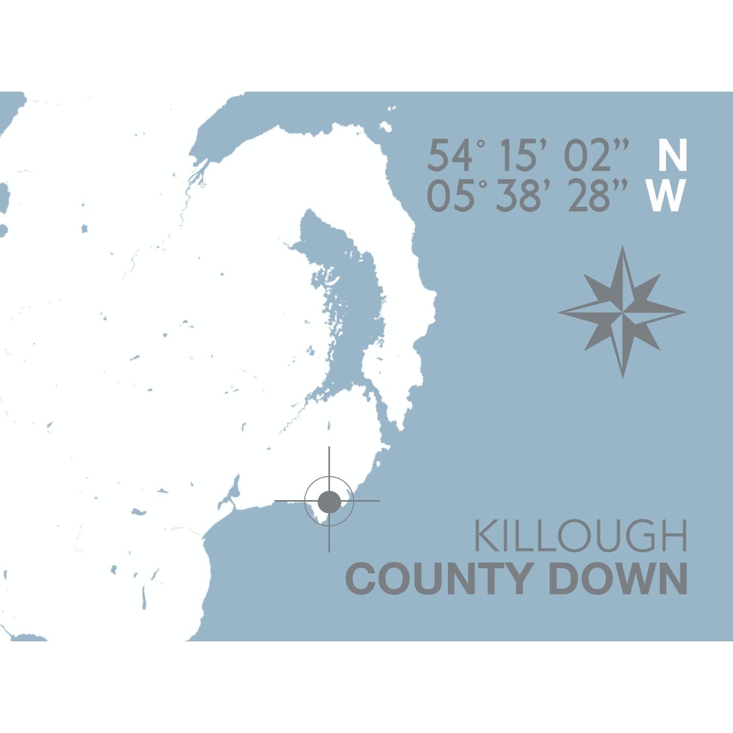 Killough Coastal Map Print-SeaKisses