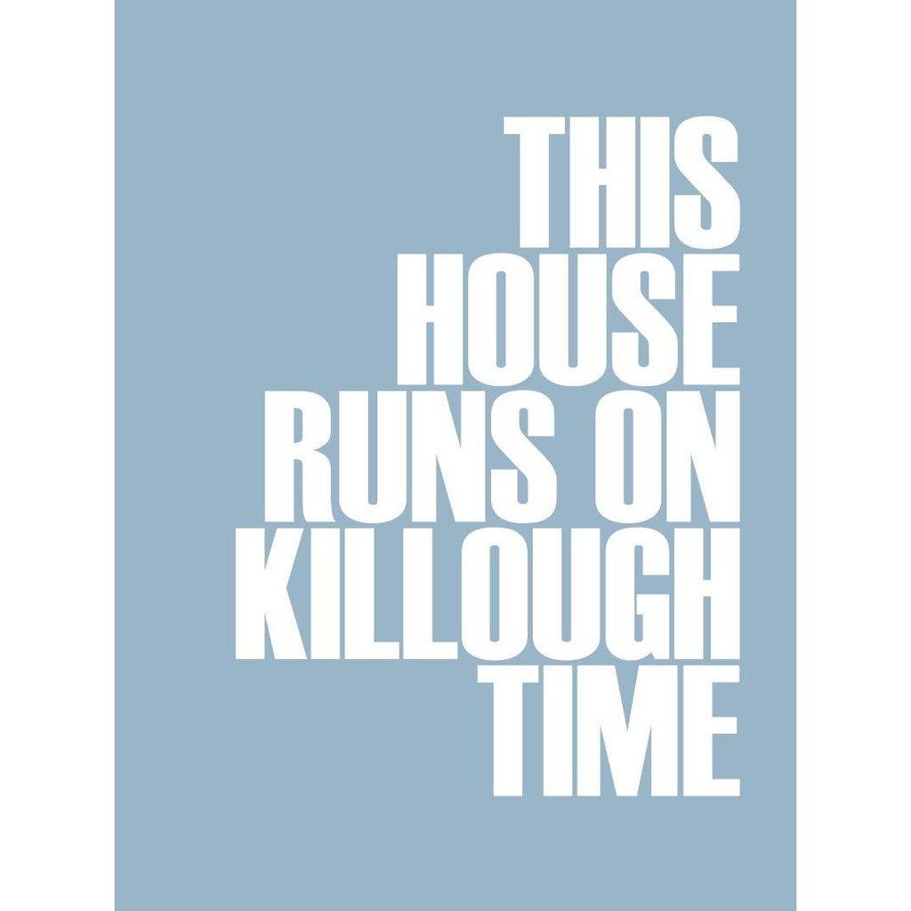 Killough Time Typographic Travel Print - Coastal Wall Art /Poster-SeaKisses
