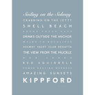 Kippford Typographic Print-SeaKisses
