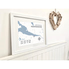 Langbank Coastal Map Print-SeaKisses