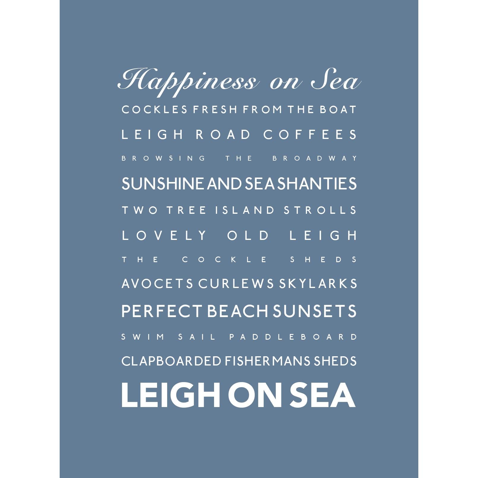 Leigh-on-Sea Typographic Print-SeaKisses