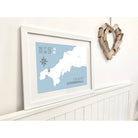 Lelant Coastal Map Print-SeaKisses