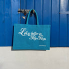 Life is Better in Flip Flops Cute Jute Bags in a Choice of Colours-SeaKisses