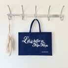 Life is Better in Flip Flops Cute Jute Bags in a Choice of Colours-SeaKisses