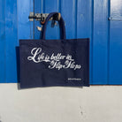 Life is Better in Flip Flops Cute Jute Bags in a Choice of Colours-SeaKisses