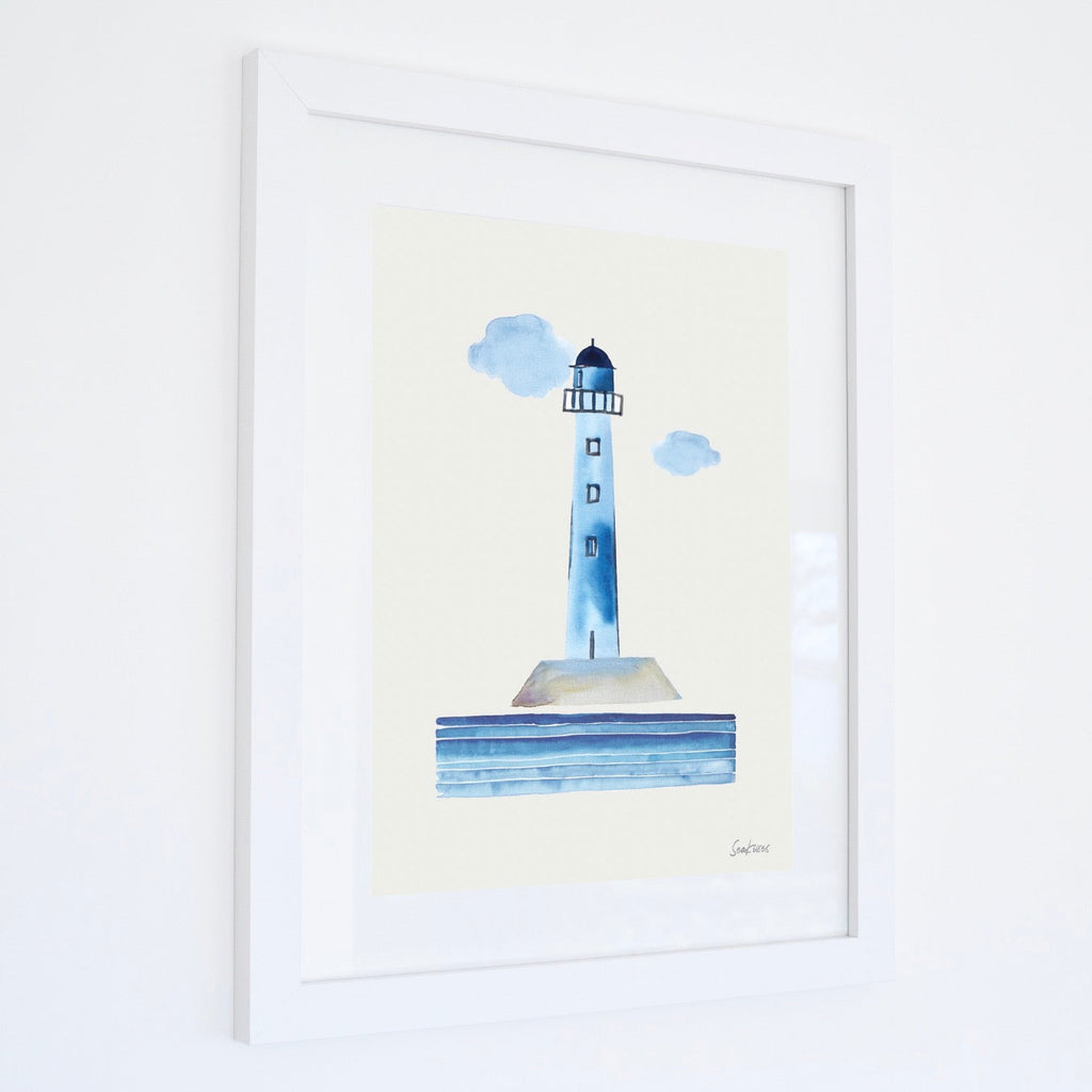 Lighthouse Watercolour Print-SeaKisses