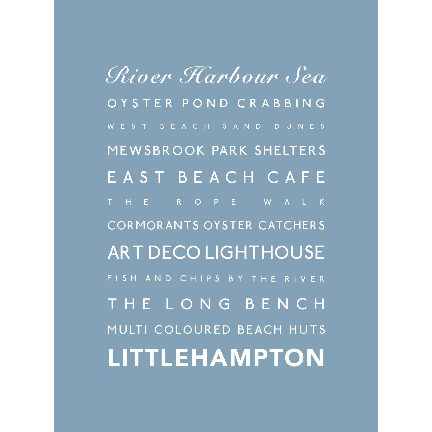 Littlehampton Typographic Print-SeaKisses