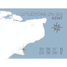 Littlestone-On-Sea Coastal Map Print-SeaKisses