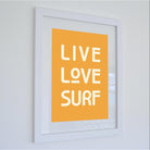 Live Love Surf - Typographic Print-SeaKisses