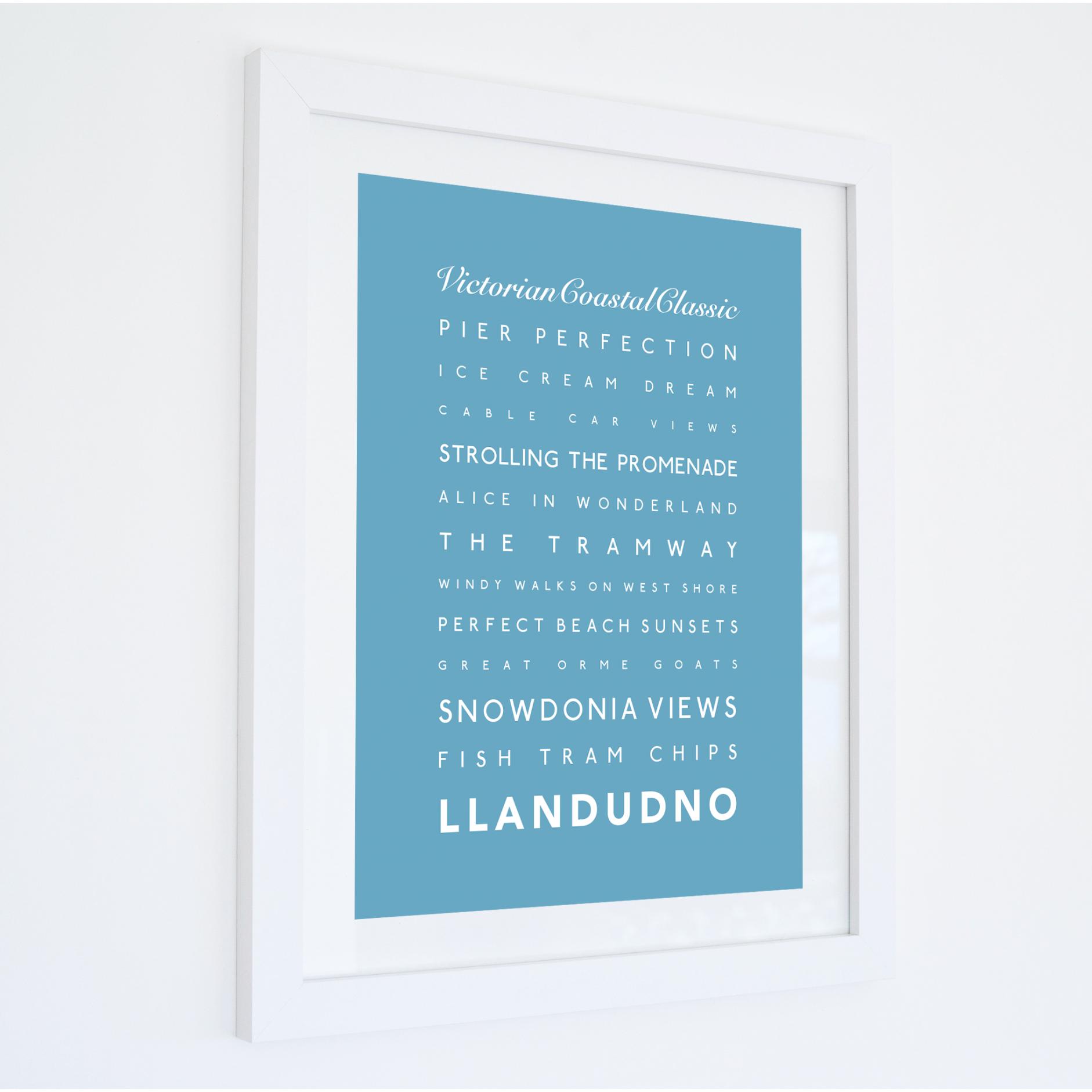 Llandudno Typographic Print-SeaKisses