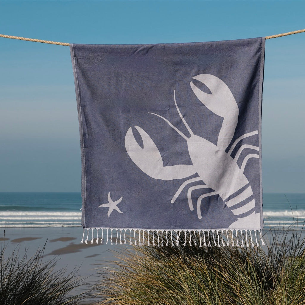 Lobster Beach Sheet (Hammam Towel)-SeaKisses