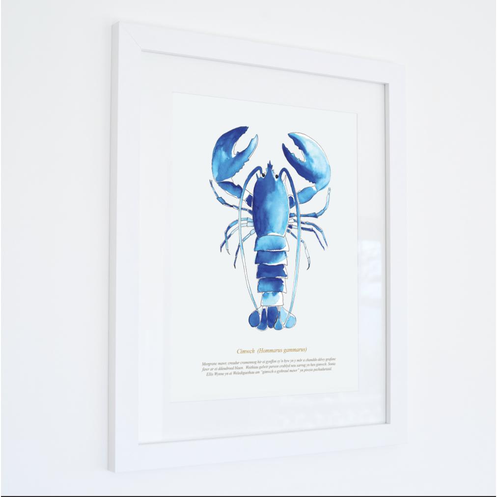 Lobster Watercolour Print-SeaKisses