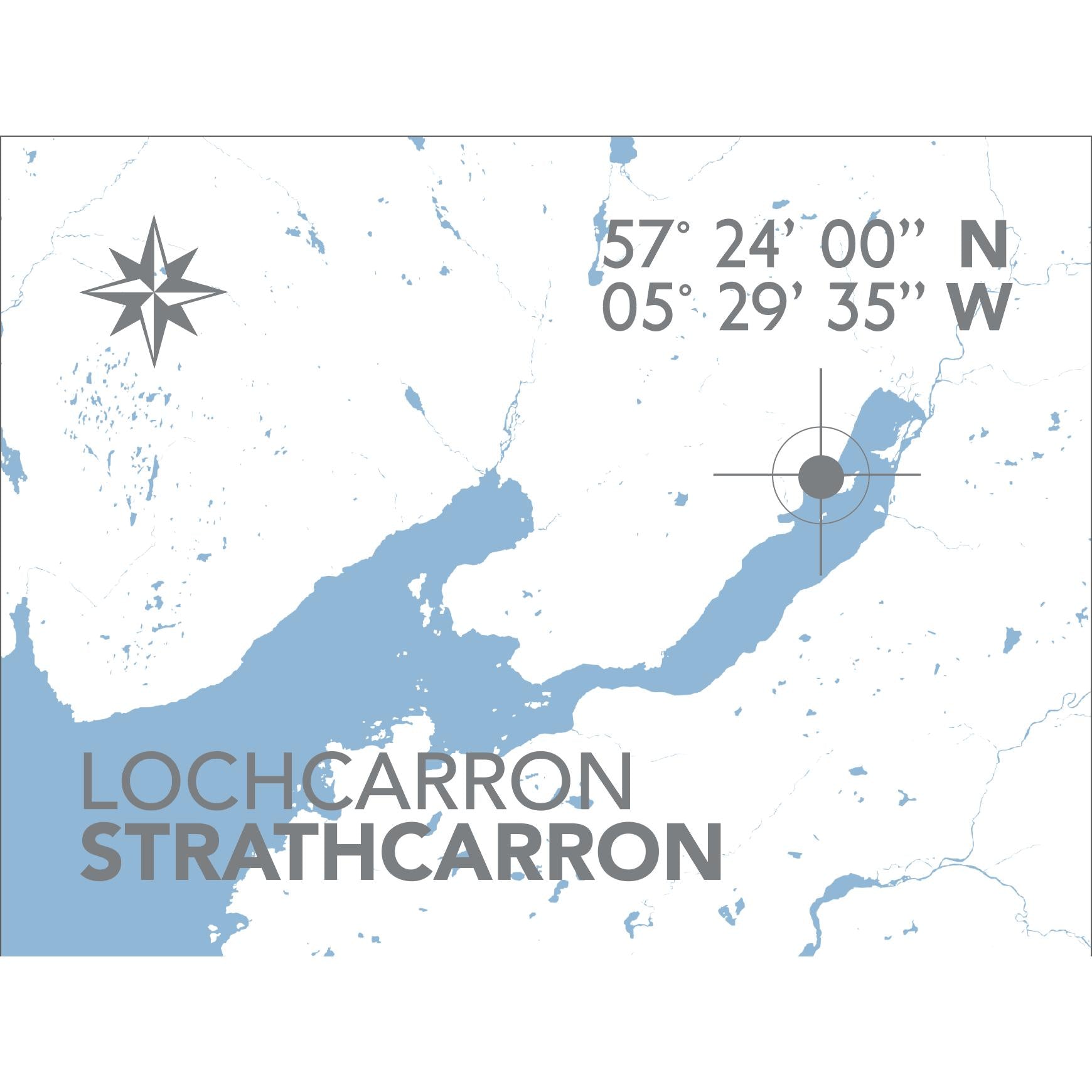 Lochcarron Coastal Map Print-SeaKisses