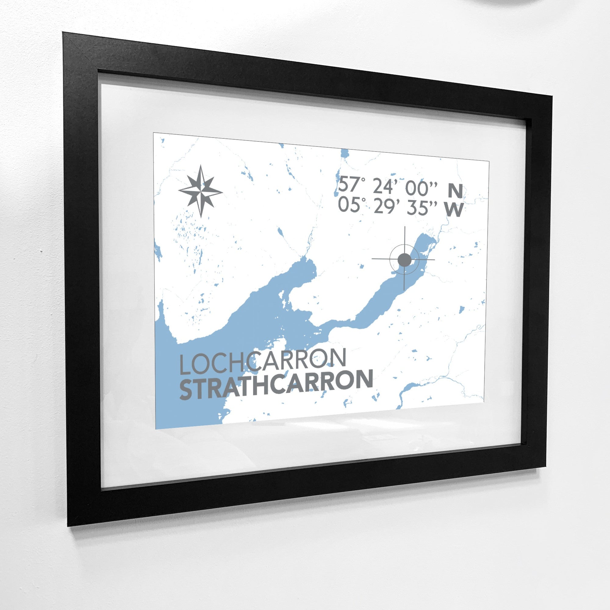 Lochcarron Coastal Map Print-SeaKisses