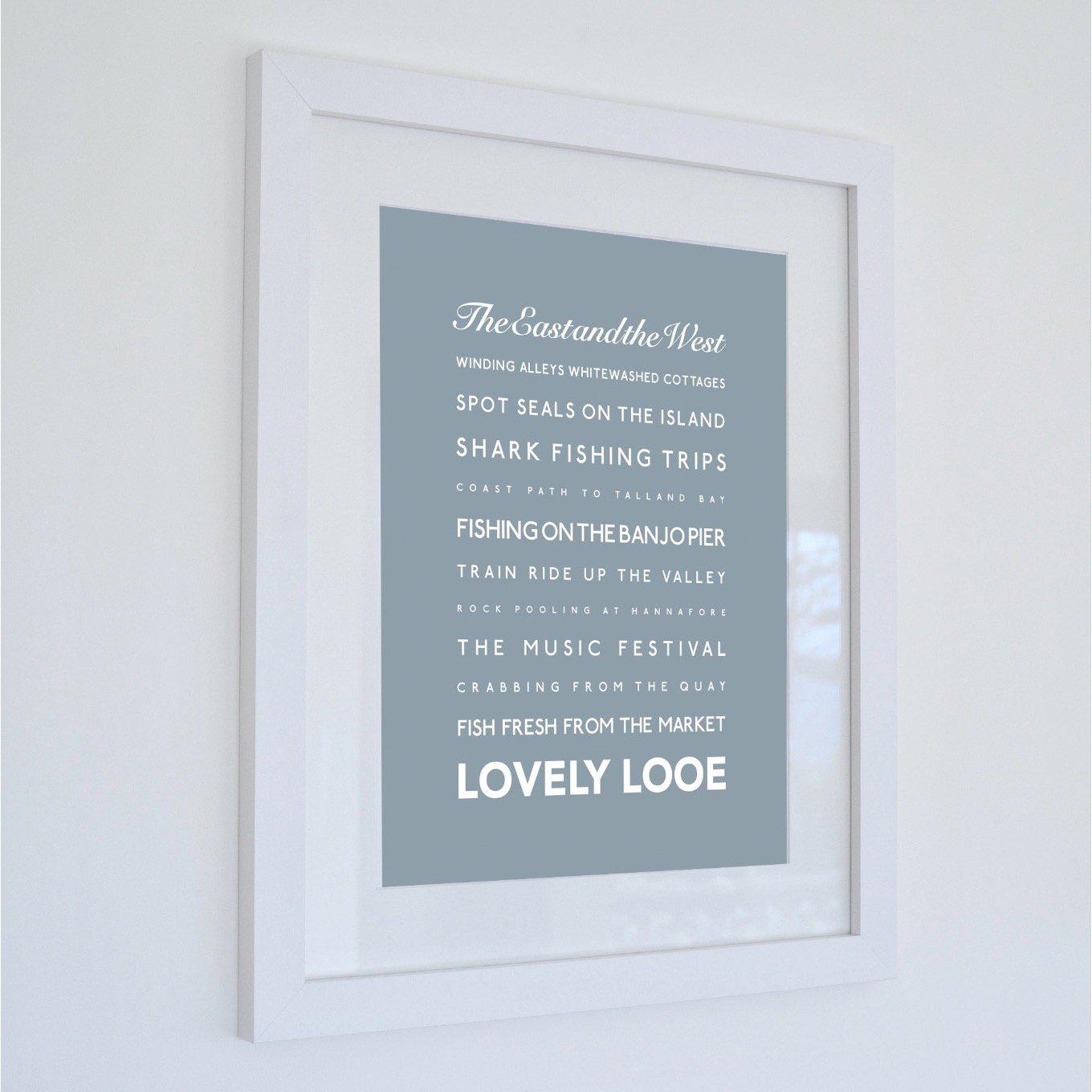 Looe Typographic Print-SeaKisses