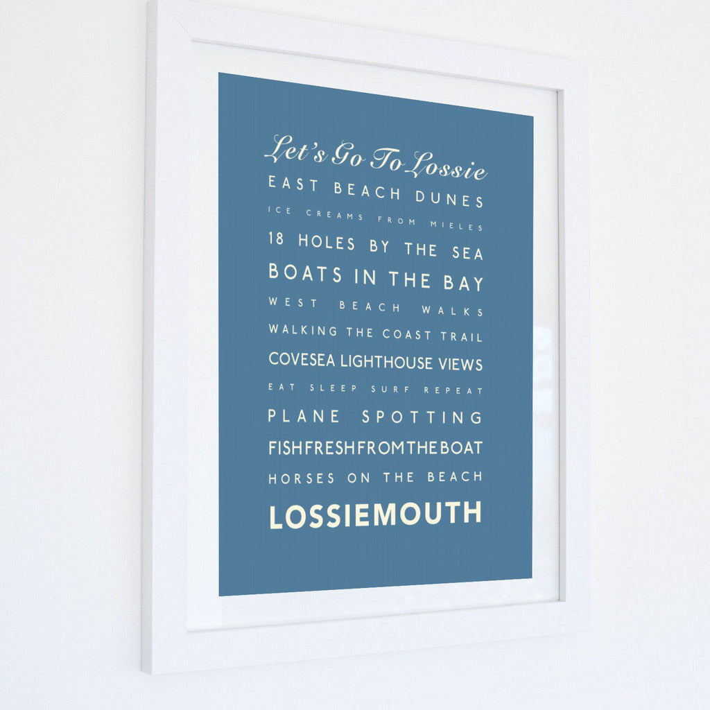 Lossiemouth Typographic Print-SeaKisses