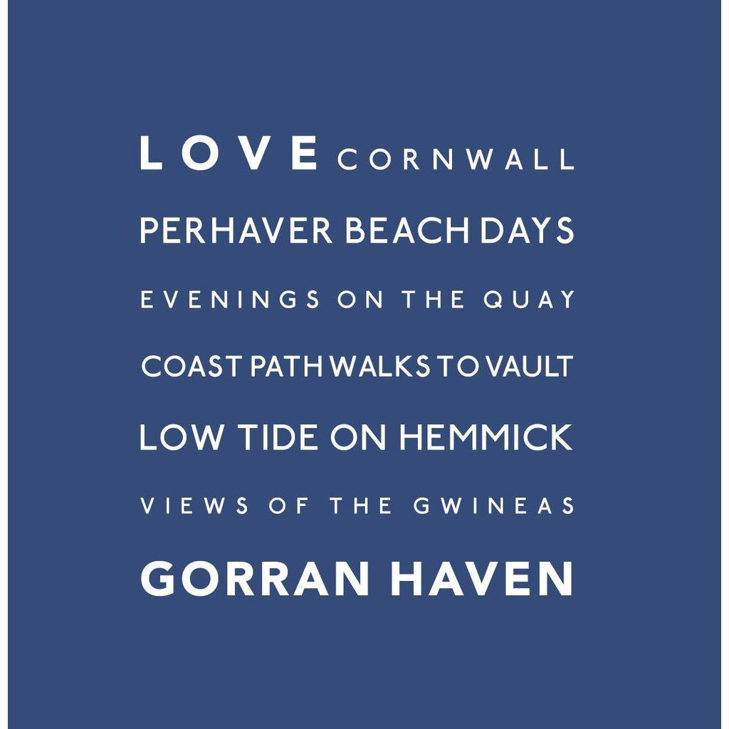 Love From Gorran Haven - Greeting Card-SeaKisses
