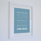 Lyme Regis Typographic Print-SeaKisses