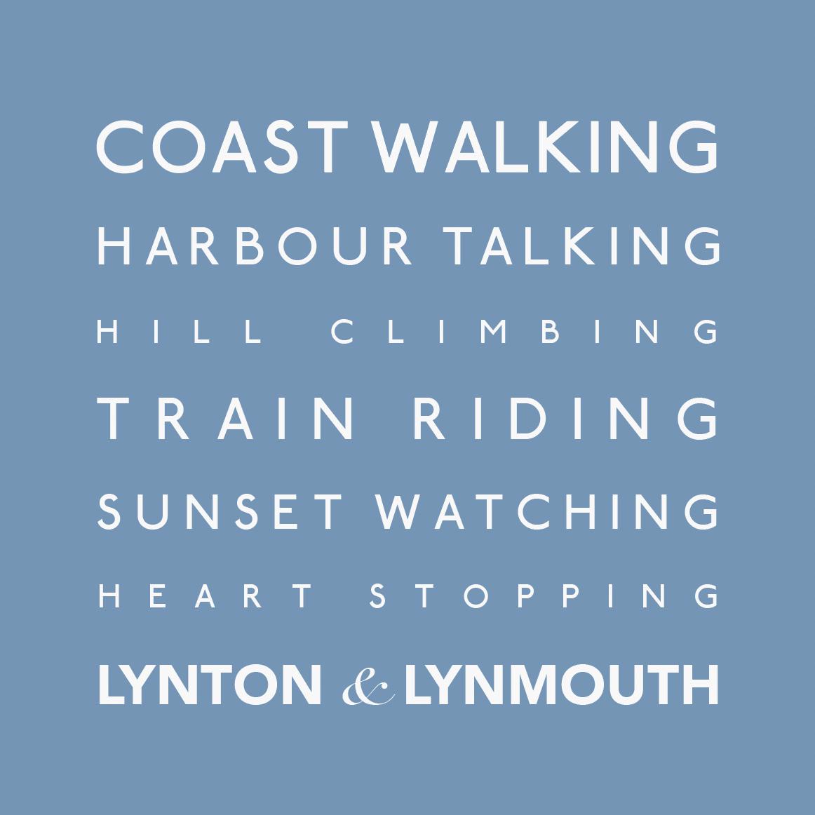 Lynton & Lynmouth - Greeting Card-SeaKisses