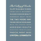 Lynton & Lynmouth Typographic Print-SeaKisses