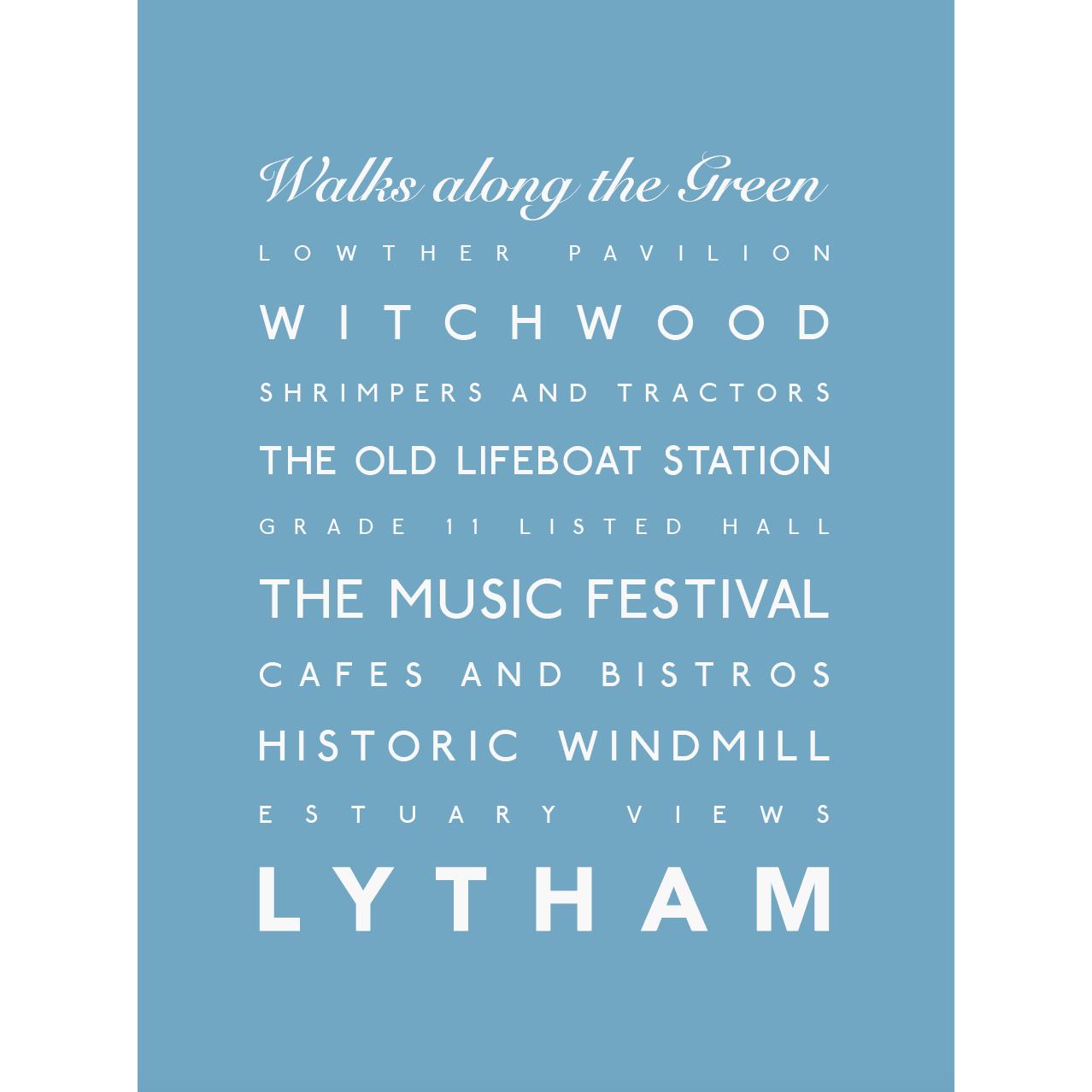 Lytham Typographic Print-SeaKisses