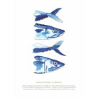 Mackerel Watercolour Art Print-SeaKisses