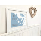 Mallaig Coastal Map Print-SeaKisses