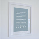 Malton Typographic Print-SeaKisses