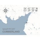 Maryport Coastal Map Print-SeaKisses