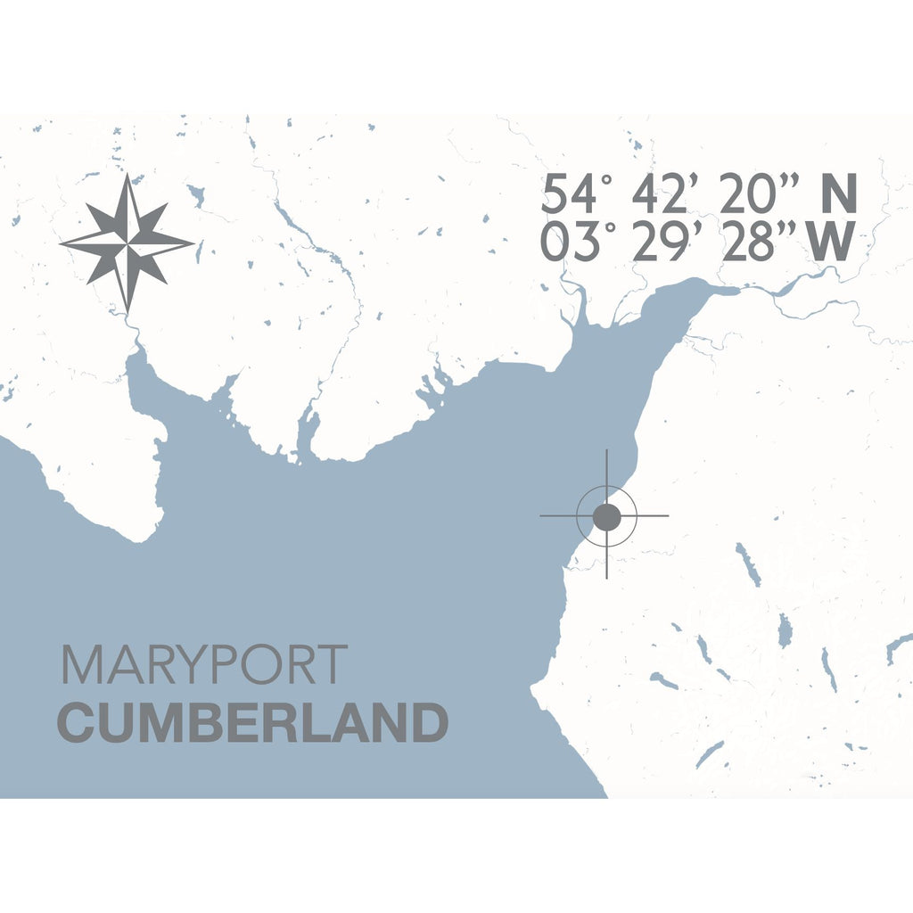 Maryport Coastal Map Print-SeaKisses