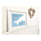 Mawgan Porth Coastal Map Print-SeaKisses