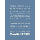 Mawgan Porth Typographic Print-SeaKisses