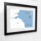 Melrose Coastal Map Print-SeaKisses