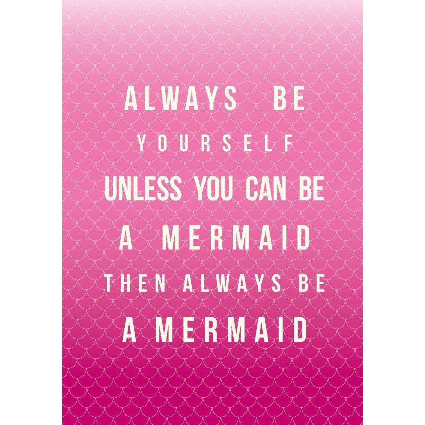 Mermaid Poem Typographic Art Print-SeaKisses