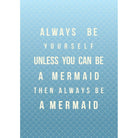 Mermaid Poem Typographic Art Print-SeaKisses