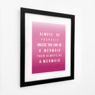 Mermaid Poem Typographic Art Print-SeaKisses