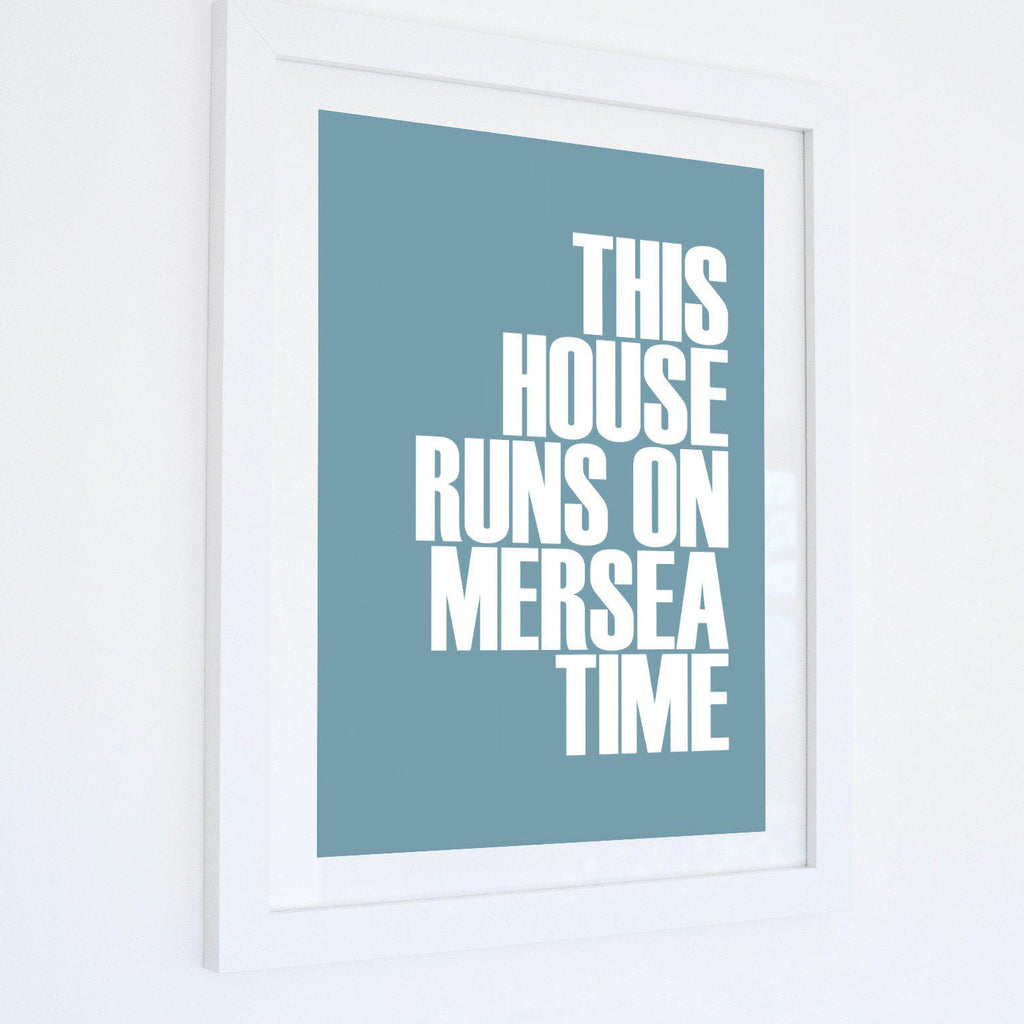 Mersea Time Typographic Travel Print- Coastal Wall Art /Poster-SeaKisses