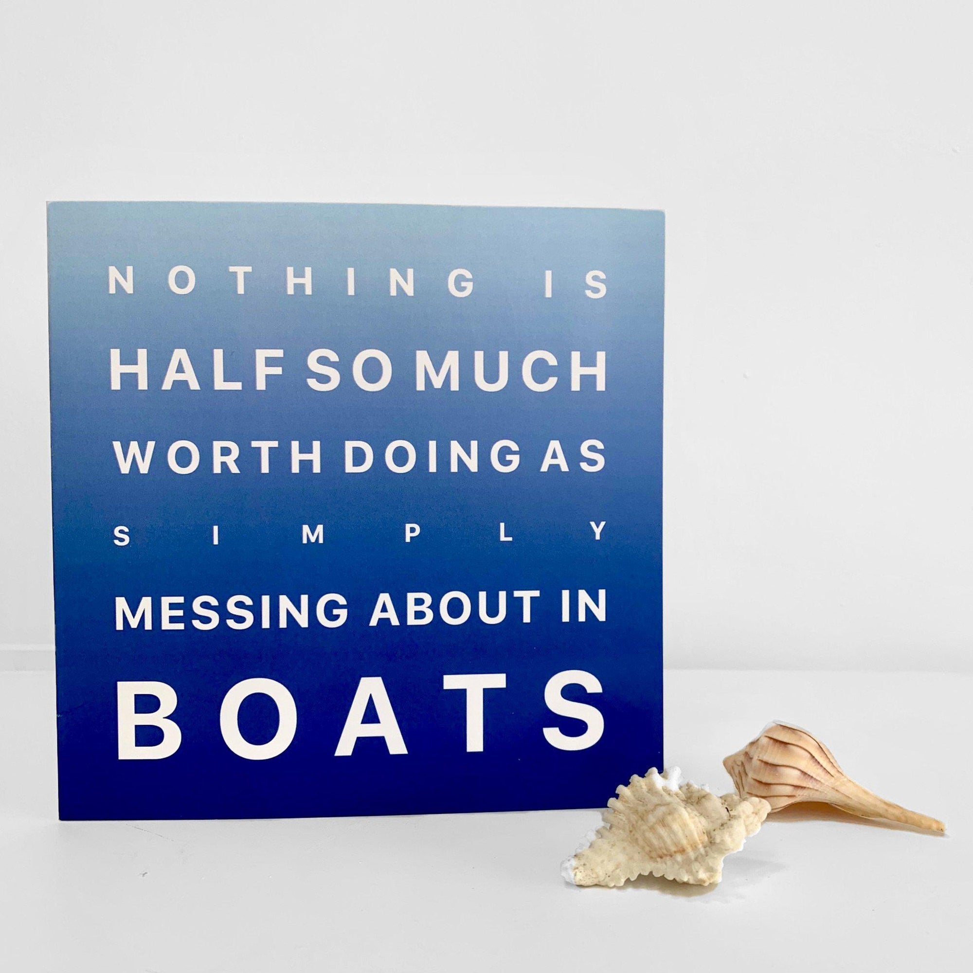 Messing About in Boats - Greeting Card-SeaKisses